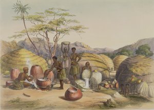 Kraal de Gudu au Tugala, femmes faisant de la bière, planche 26 de 