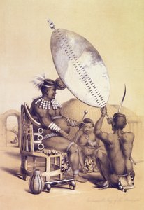 Umpanda le roi des Amazoulous, 1849 - George French Angas