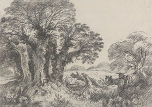 Paysage avec des Ânes - George Frost