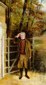 Esquisse de portrait de William Wright, portier à Bramham Park, Yorkshire - George Garrard