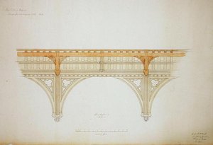 New College Oxford : Conception du toit du New Hall