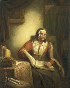 Vieille femme lisant