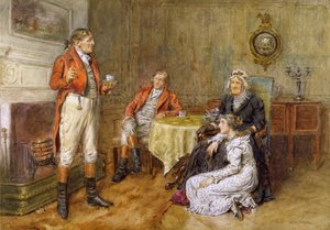 Un chasseur racontant une histoire - George Goodwin Kilburne