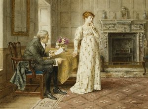 Quelques conseils paternels - George Goodwin Kilburne