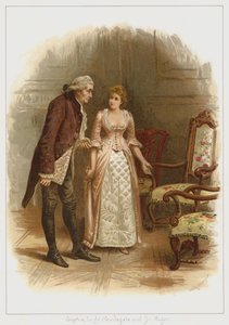 Sophia, Lady Newdegate, et Sir Roger - George Goodwin Kilburne