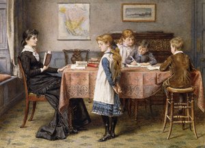 La leçon - George Goodwin Kilburne