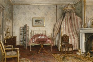 Vue de la chambre où Napoléon III est mort, Camden Place, Chislehurst, Kent, 1873 - George Goodwin Kilburne
