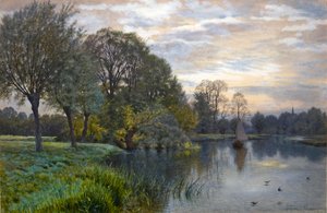 La rivière Great Ouse au coucher du soleil - George Gordon Fraser