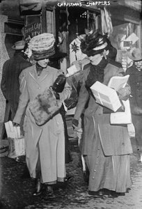 Acheteurs de Noël, c.1910 - George Grantham   Bain News Service Bain