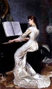 Chanson sans paroles, Pianiste, 1880 - George Hamilton Barrable