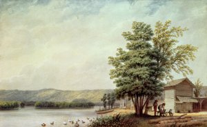 Cirro Cumulus - Maisons sur une plantation de tabac, Virginie, vers 1830-40 - George Harvey