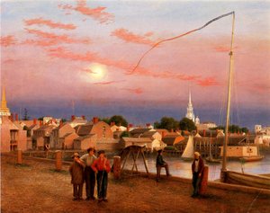 Newport, fin de journée, 1851 - George Harvey