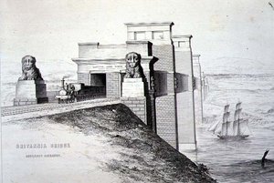 Pont de Britannia, entrée d