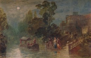 Clair de lune : la terrasse, Haddon Hall, 1873, 1935 - George Haydock Dodgson