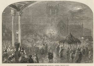 Le Marché de Borough, Londres, la veille de Noël - George Haydock Dodgson