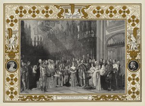 Le baptême du prince de Galles à la chapelle Saint-Georges, château de Windsor, 25 janvier 1842 - George Hayter