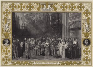 Le baptême du prince de Galles à la chapelle Saint-Georges, château de Windsor, 25 janvier 1842 - George Hayter