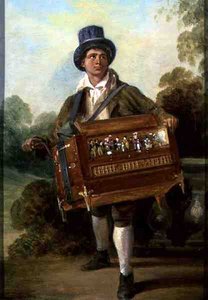 Le joueur de vielle - George Hayter