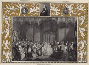 Le Mariage de la reine Victoria et du prince Albert de Saxe-Cobourg et Gotha au palais de St James, 10 février 1840 - George Hayter