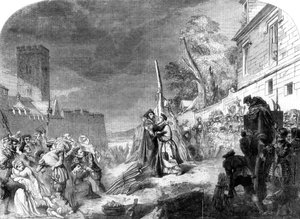 Le martyre de Ridley et Latimer, Oxford, 1856