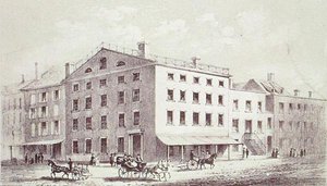 Taverne Fraunce, au coin des rues Broad et Peel, New York - George Hayward