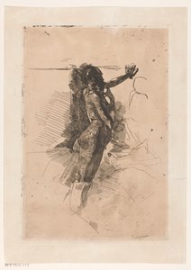 Femme nue debout - George Hendrik Breitner (signed by artist)