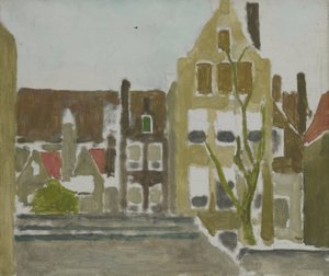 Un groupe de maisons