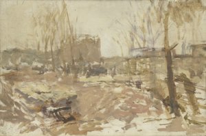Chantier de construction à la rue De Clercq - George Hendrik Breitner