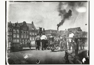 Vue sur le Prinsengracht près du pont sur le Leidsegracht à Amsterdam - George Hendrik Breitner