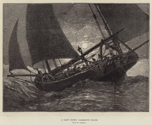 Une nuit brumeuse, Yarmouth Roads - George Henry Andrews