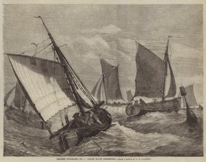 Pêcheries britanniques, n° 6, bateaux de Leigh pêchant des crevettes - George Henry Andrews