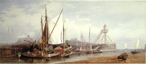 Port de pêche néerlandais - George Henry Andrews