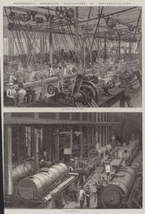 Manufacture de locomotives de Stephenson à Newcastle-upon-Tyne - George Henry Andrews