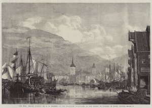 Le port, Bergen, Norvège - George Henry Andrews