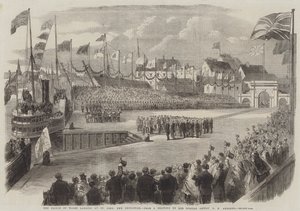 Le Prince de Galles débarquant à St John, Nouveau-Brunswick - George Henry Andrews