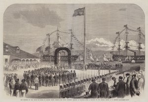 Le progrès du Prince de Galles en Amérique du Nord britannique, Son Altesse Royale débarquant à Halifax