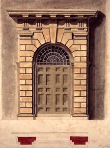 Conception pour un entourage de porte palladien - George Henry Bailey