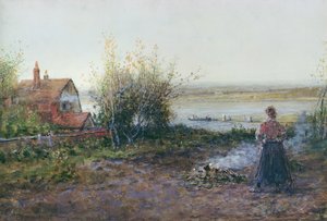 Bawdsey Ferry, près de Felixstowe - George Henry Boughton