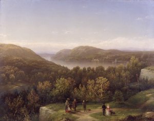 Vallée de la rivière Hudson depuis Fort Putnam, West Point, 1855 - George Henry Boughton