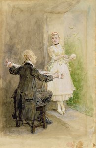 Ichabod Crane et Katrin Van Tassel, vers 1893 - George Henry Boughton