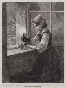 La fenêtre du cottage, à l