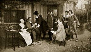 La rencontre de Milton et Andrew Marvell, illustration de 
