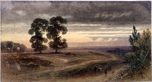Vue générale de Hampstead, Londres, 1849 - George Henry Hine