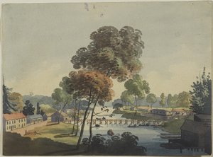 Village de Chippawa près des chutes du Niagara, c.1801 - George Heriot