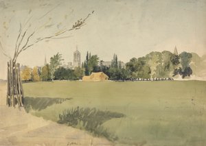 Christ Church depuis les prés - George Hollis