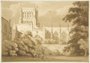 Vue sud de la cathédrale de Bristol - George Holmes