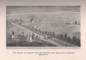 Le terrain du prince de Galles, plus tard les jardins d