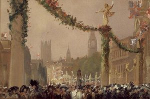 Décorations à Whitehall pour le couronnement du roi George V - George Hyde Pownall