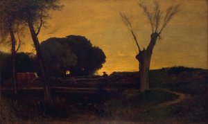 Soirée à Medfield, Massachusetts, 1875 - George Inness