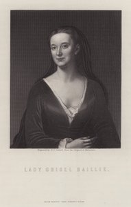 Lady Grizel Baillie, auteur-compositeur écossaise (gravure)